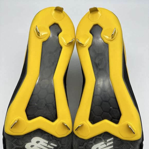 New Balance 3000v4 Mens Size 15 D Black Yellow Metal Baseball Cleats L3000BY4 - Picture 11 of 14